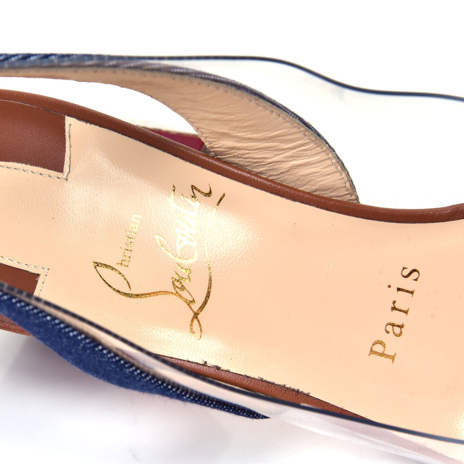 Christian Louboutin Denim PVC Asticocotte 55 Pumps 36.5 Version Denim Noce Luc 5 of 5