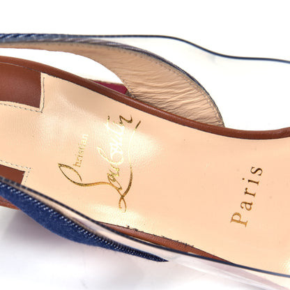Christian Louboutin Denim PVC Asticocotte 55 Pumps 36.5 Version Denim Noce Luc 5 of 5