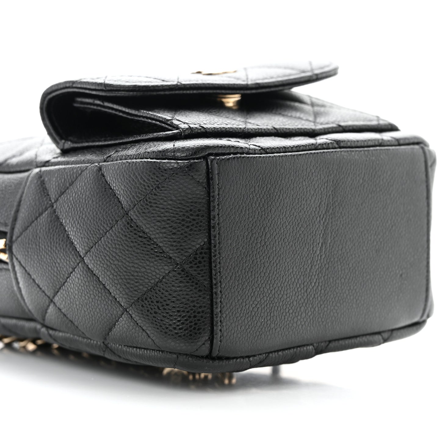 Caviar Quilted CC Mini Classic Backpack Black