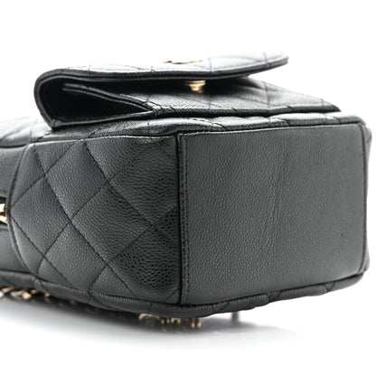 Chanel Caviar Quilted CC Mini Classic Backpack Black 8 of 10