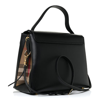 Burberry Derby Calfskin House Check Medium Camberley Black 3 of 10