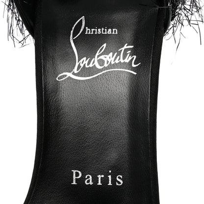 Christian Louboutin Yeti Lurex Tinsel Tina Frou 120 Pumps 39.5 Black 7 of 15