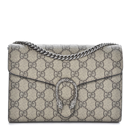 Gucci GG Supreme Monogram Mini Dionysus Chain Wallet Beige Taupe 1 of 8