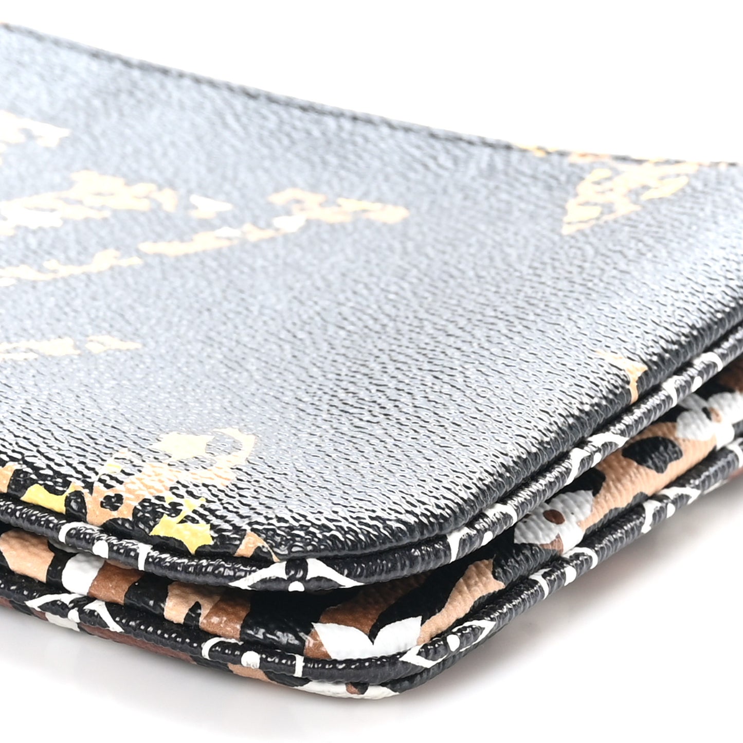 Monogram Giant Jungle Pochette Double Zip Black