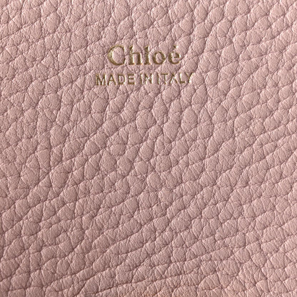 Chloe Grained Lambskin Drew Shoulder Bag Cement Pink 6 of 8