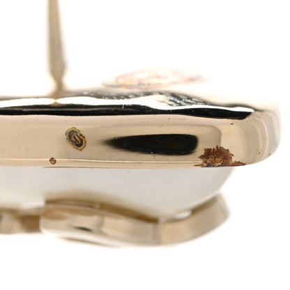 Chanel Pearl CC Heart Earrings Gold 7 of 9