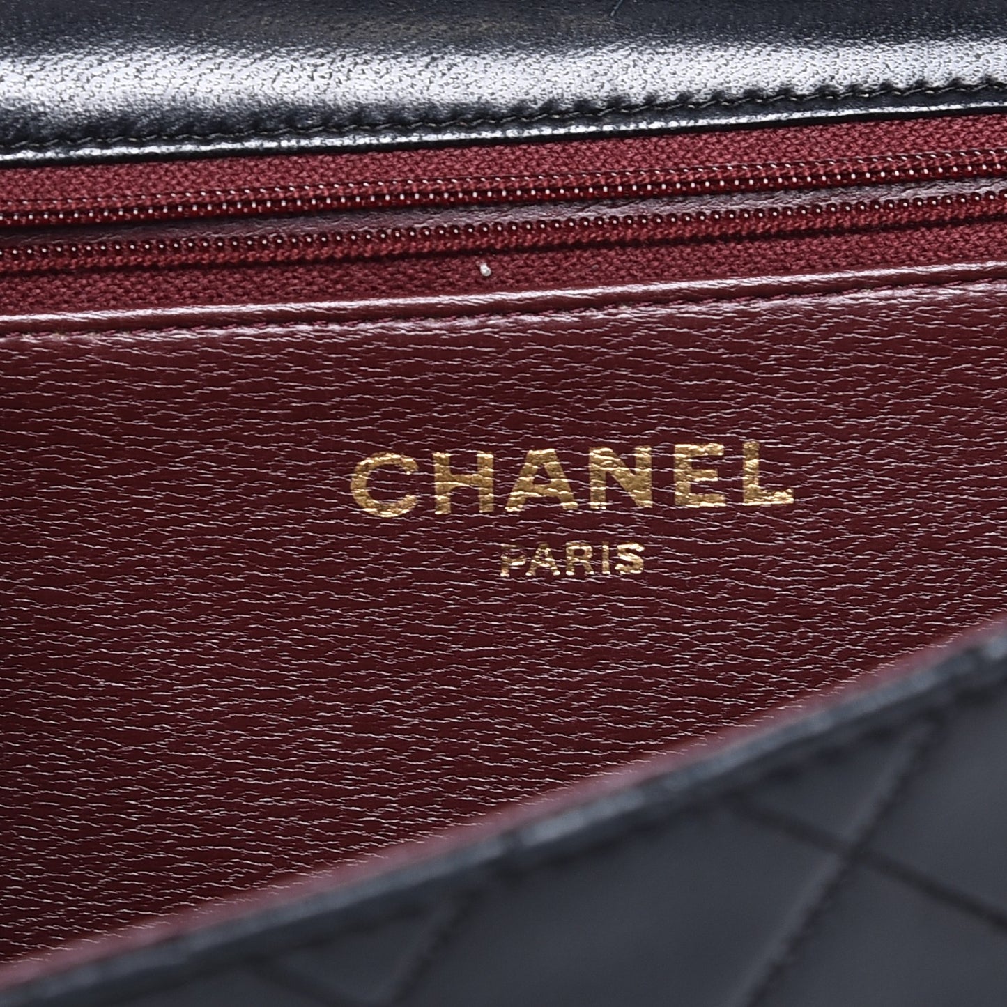 Lambskin Quilted Small Single Flap Black