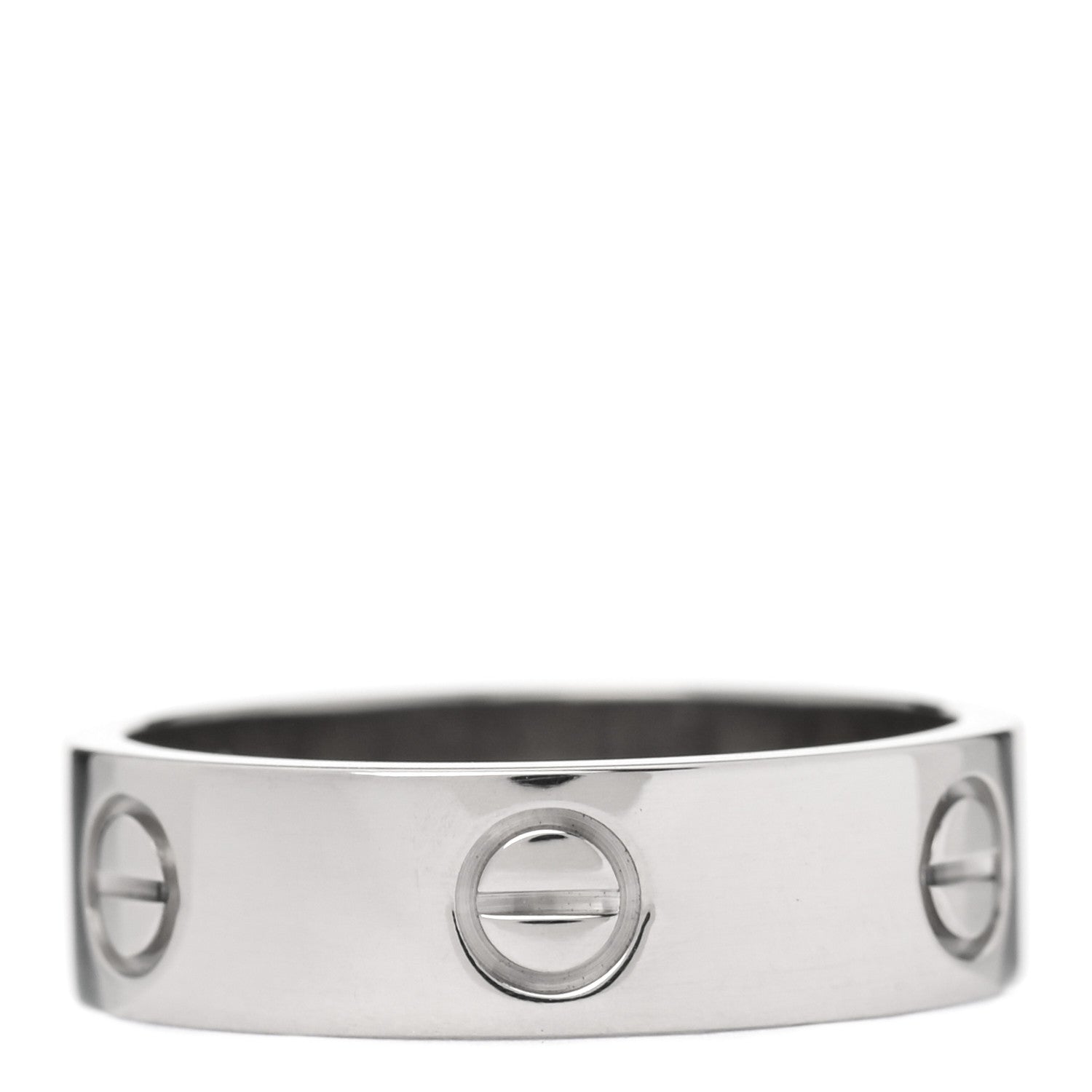 Cartier 18K White Gold 5.5mm LOVE Ring 59 8.75 3 of 4