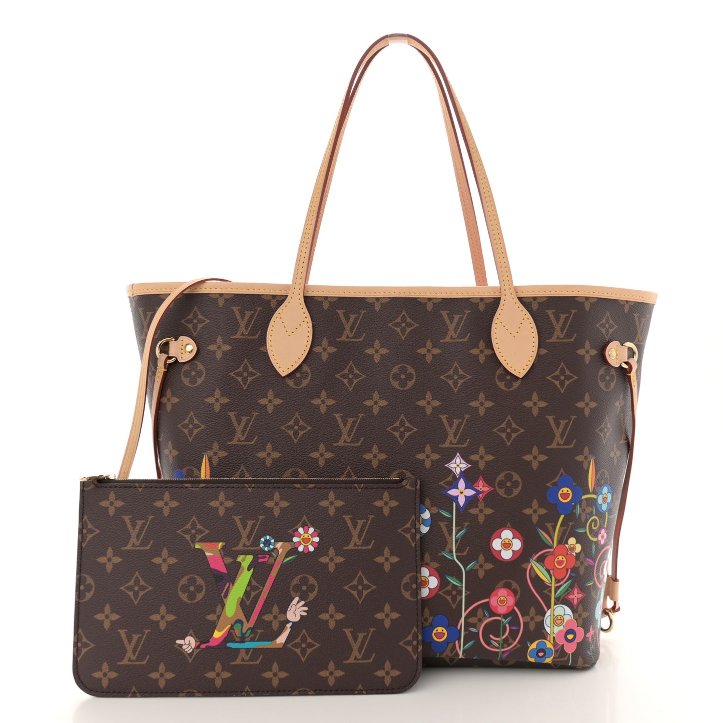 LV X TM Monogram Flowers Neverfull MM