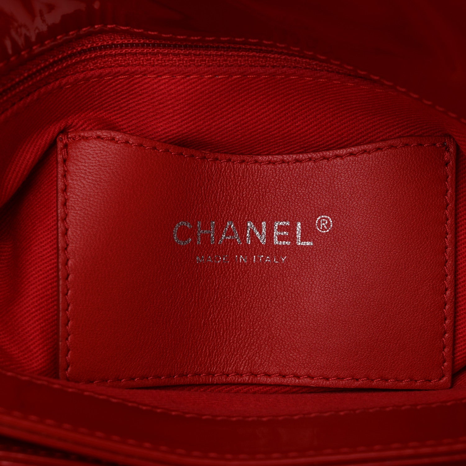 Chanel Patent Quilted Large Just Mademoiselle Bowling Bag Red 7 of 11