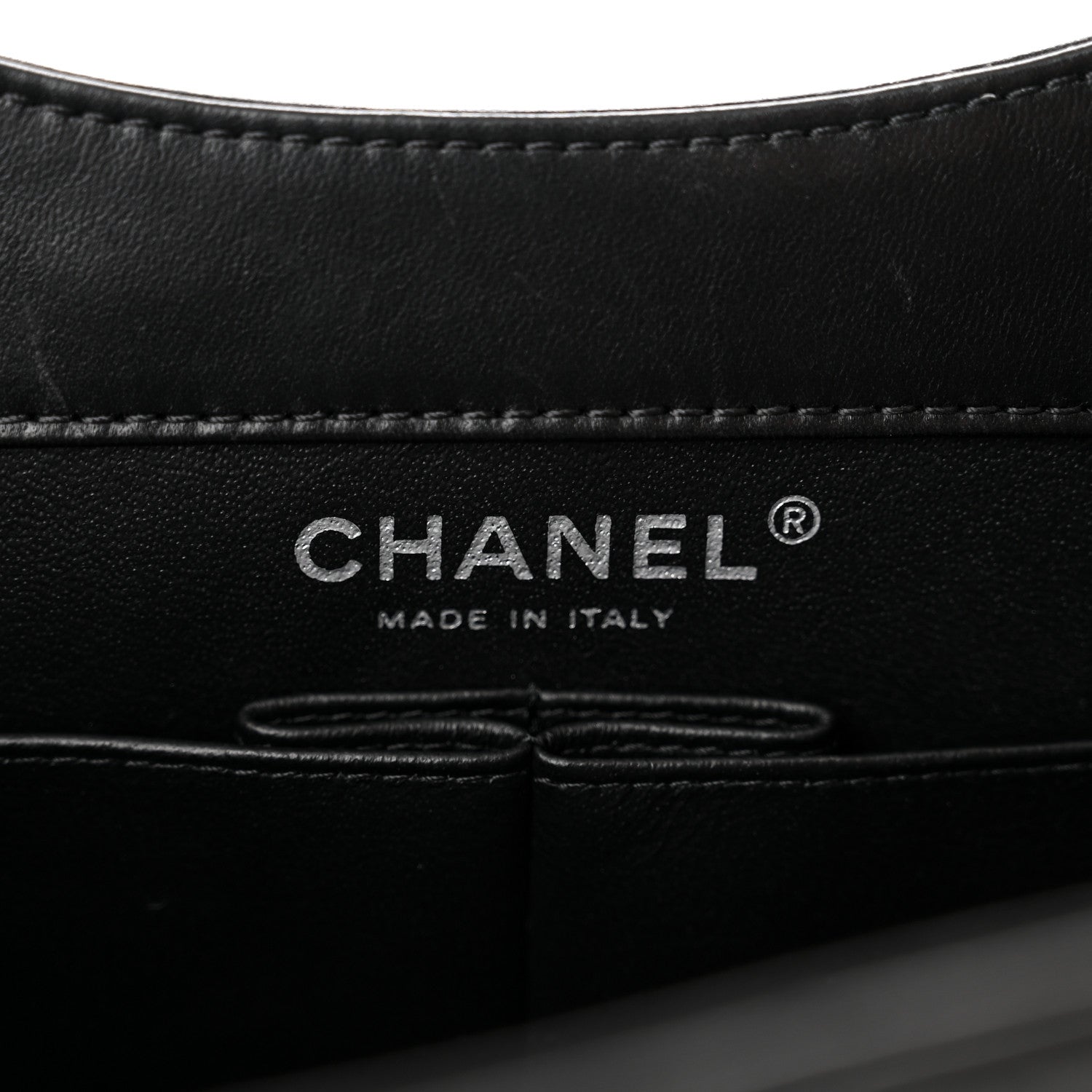 Chanel Lambskin Top Handle Logo Flap Black 6 of 11