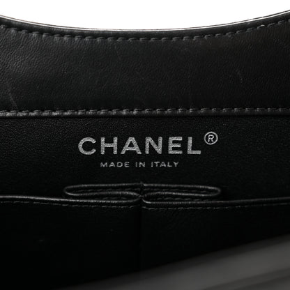 Chanel Lambskin Top Handle Logo Flap Black 6 of 11