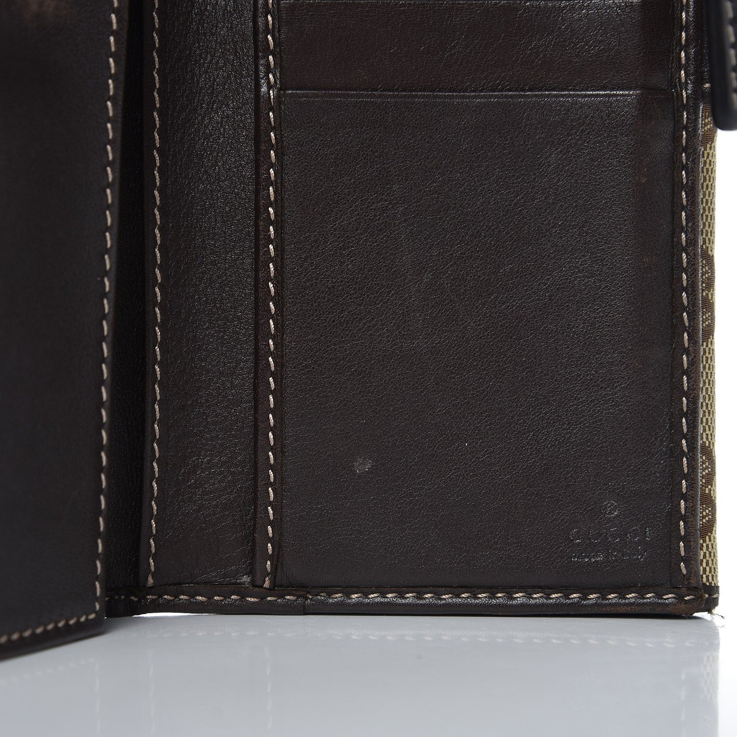 Monogram Guccioli Brando Chihuahua Continental Wallet Dark Brown