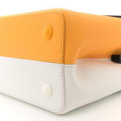 Louis Vuitton Taurillon Bolsa Capucines MM Orange White 10 of 10