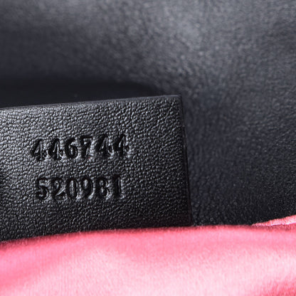 Gucci Velvet Matelasse Mini GG Marmont Shoulder Bag Black 10 of 11