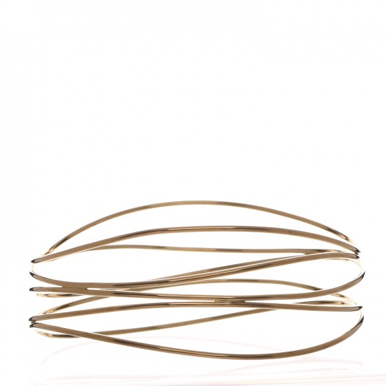 Tiffany 18K Yellow Gold Elsa Peretti Wave Five-Row Bracelet 3 of 4