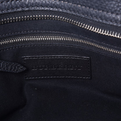 Burberry Canvas Mega Check Grained Calfskin Medium Harcourt Satchel Black 7 of 10