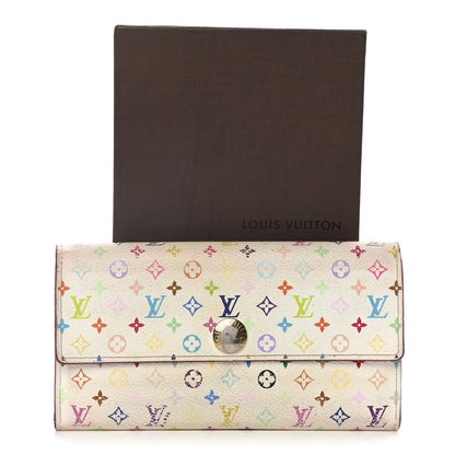 Louis Vuitton Monogram Multicolor Sarah Wallet White Litchi 21 of 21