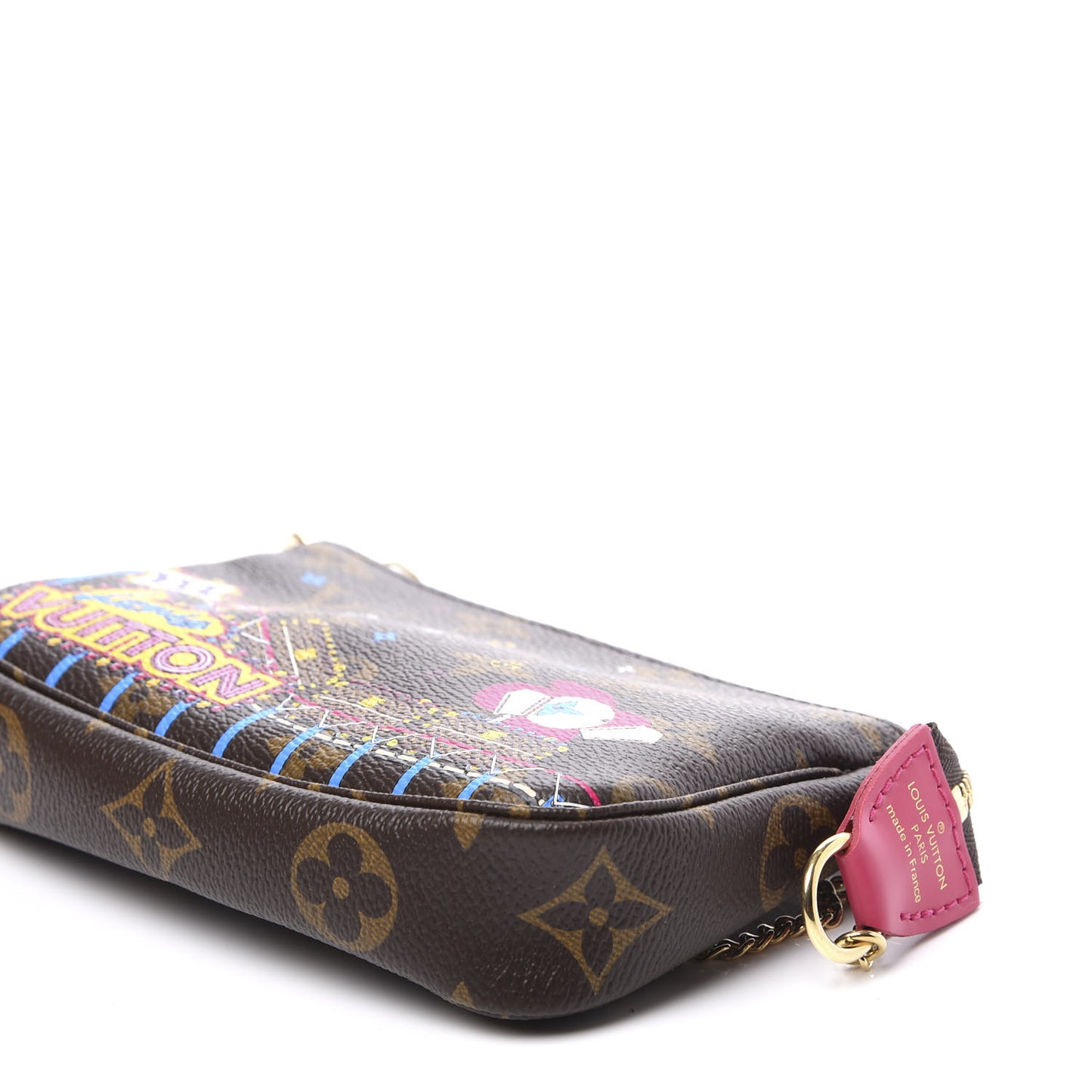 Monogram 2020 Christmas Animation Roller Coaster Mini Pochette Accessories Pivoine