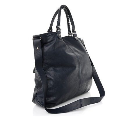 Balenciaga Agneau Classic Silver Hardware Hexagon Bleu Mineral 3 of 10