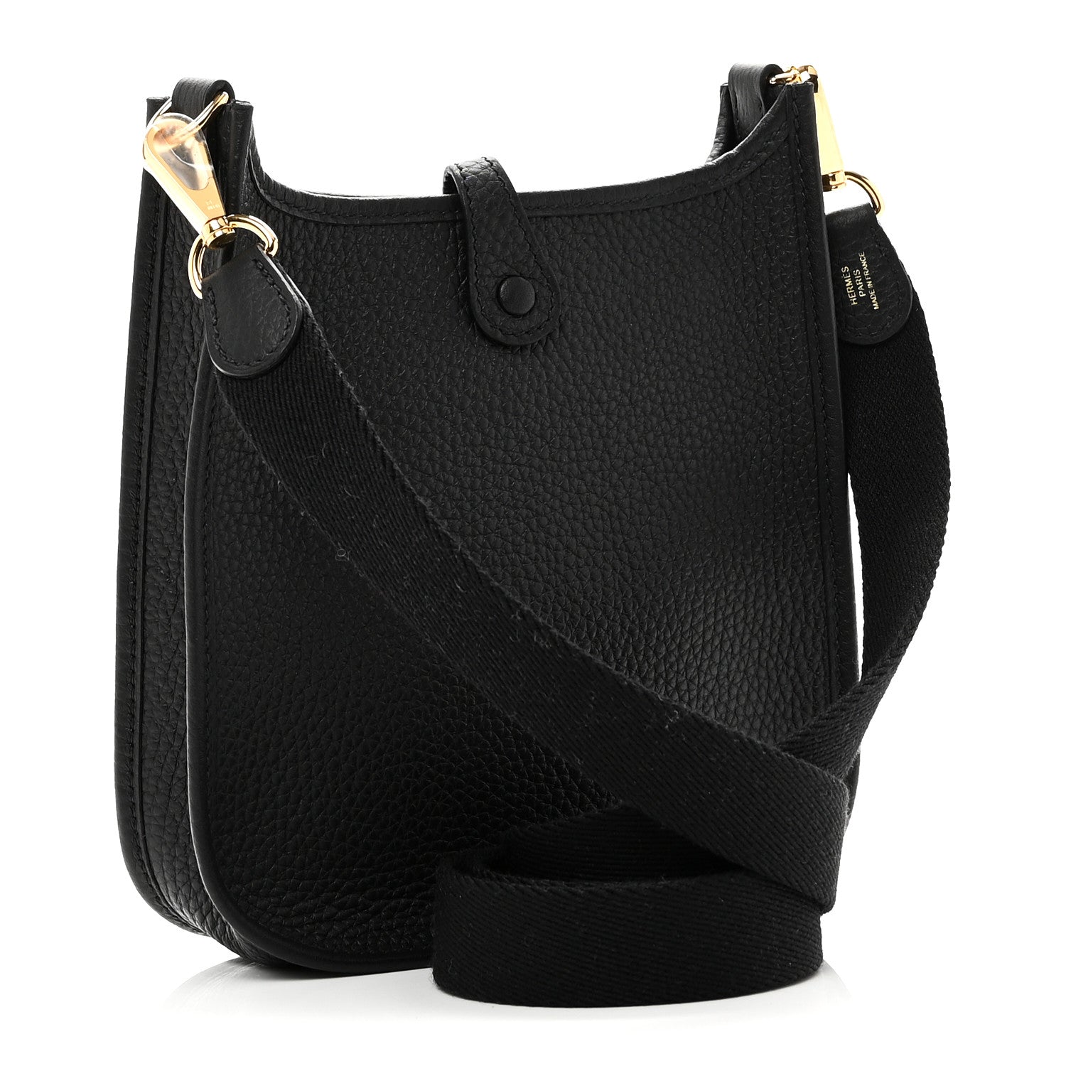 Hermes Taurillon Clemence Evelyne TPM Black 3 of 11