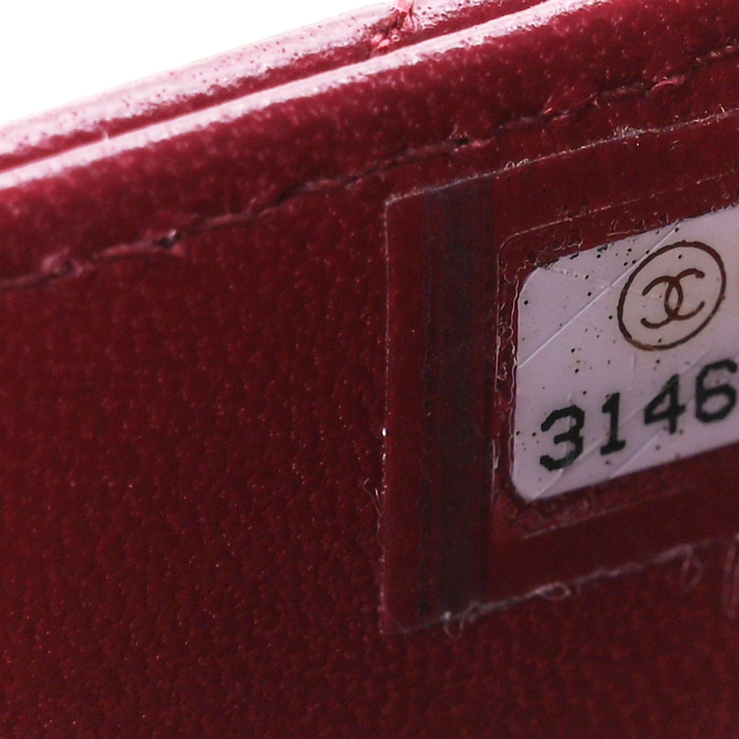 Chanel Lambskin Quilted Box Of Secrets Card Holder With Chain Burgundy 7 of 11