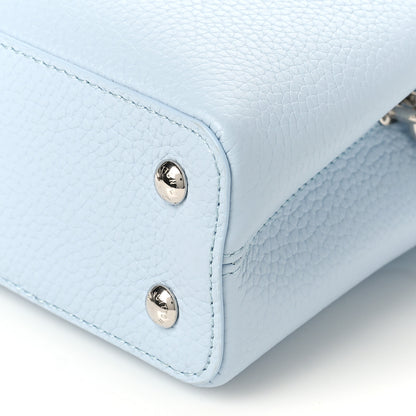 Louis Vuitton LV X YK Taurillon Inlaid Kusama Flowers Mini Capucines Pale Blue 8 of 8