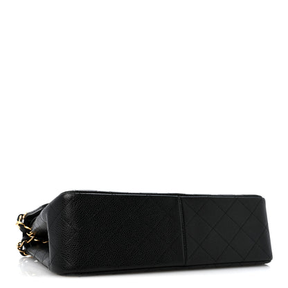 Chanel Caviar Quilted Jumbo Double Flap Black 4 of 13