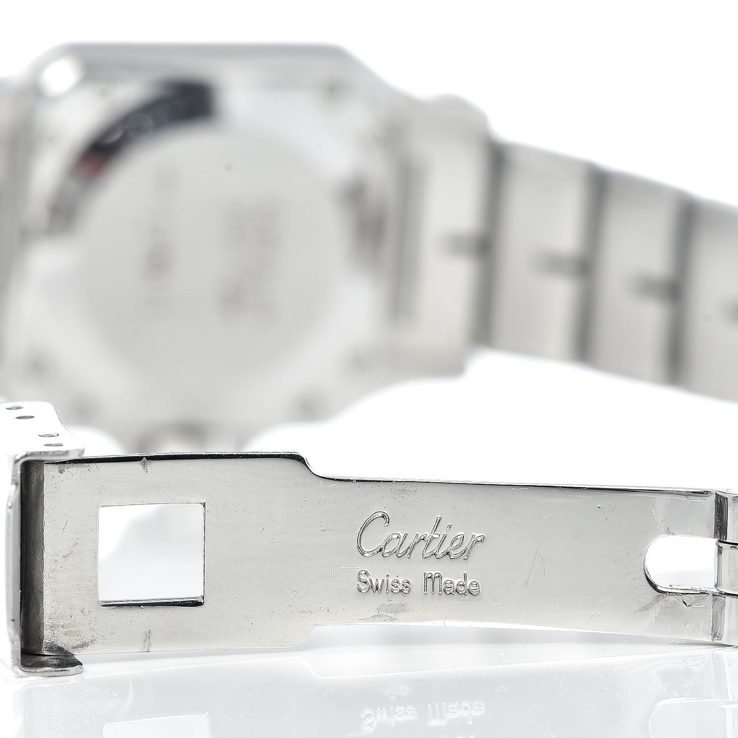 Stainless Steel 18K Yellow Gold 24mm Santos De Cartier Galbee Automatic Watch
