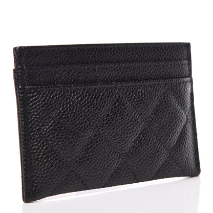 Chanel Caviar Quilted Filigree Card Holder Black 3 of 9