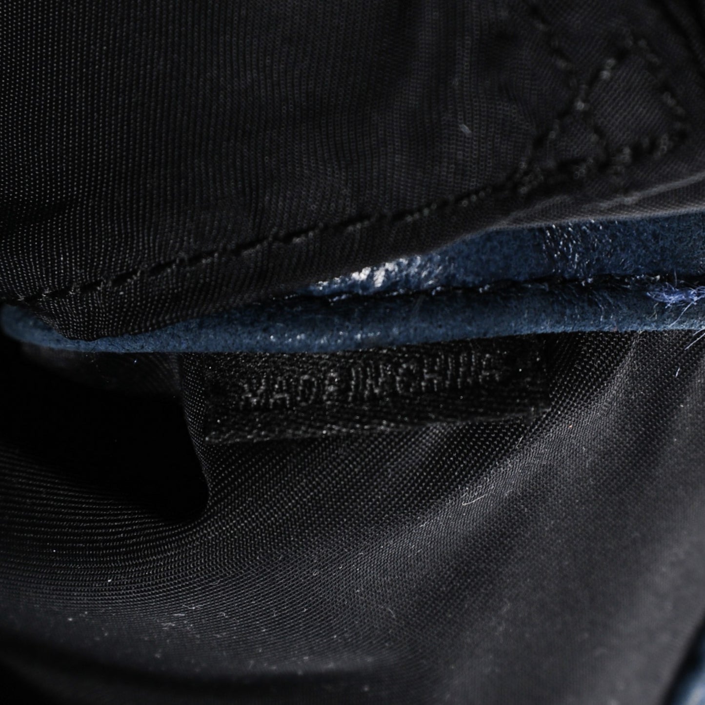 Washed Lambskin Iris Messenger Bag Ink