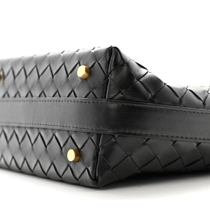 Bottega Veneta Calfskin Nappa Intrecciato Mini Wallace Black 10 of 12