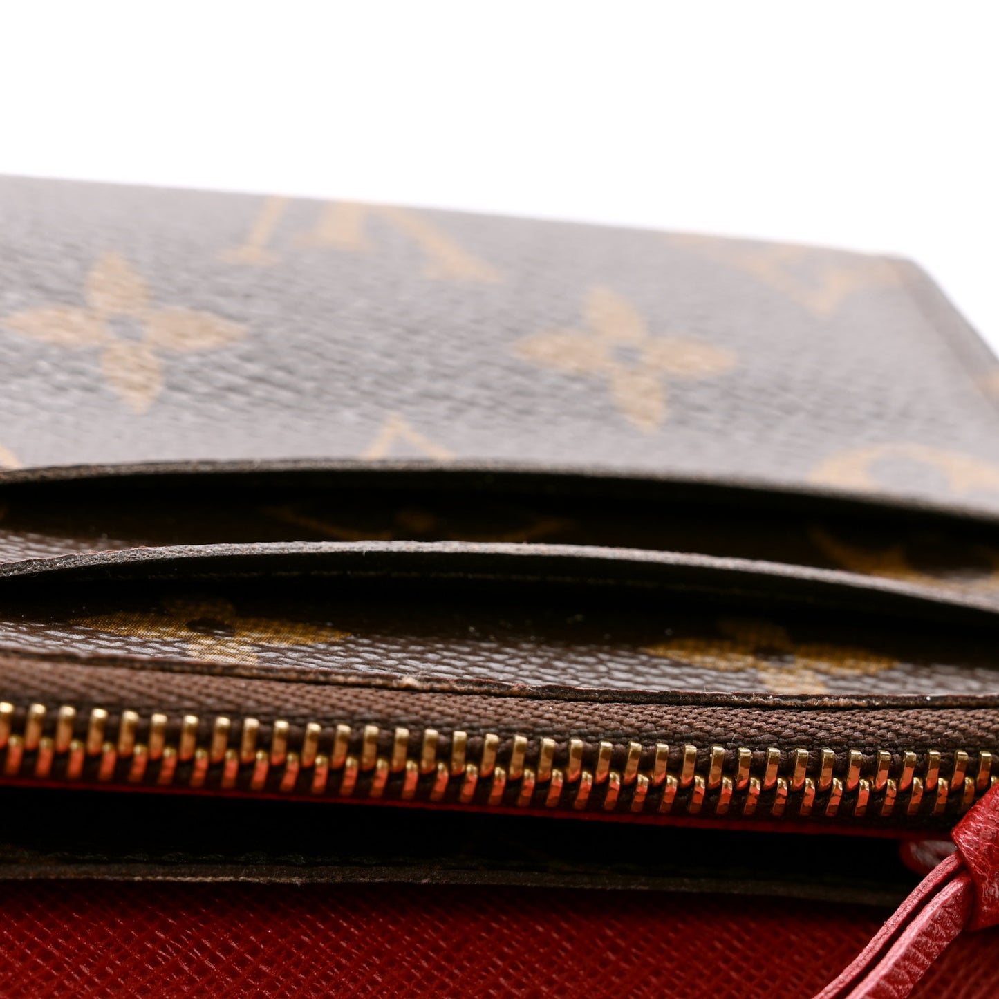 Monogram Emilie Wallet Rouge