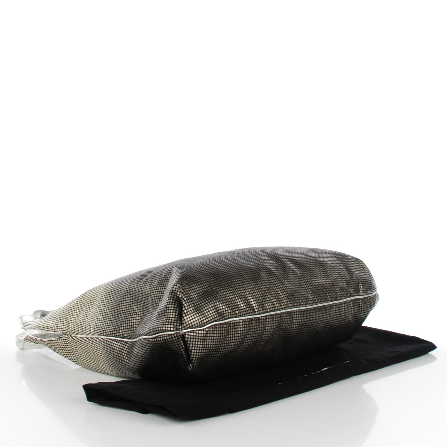Metallic Perforated Lambskin Hollywood Hobo Silver
