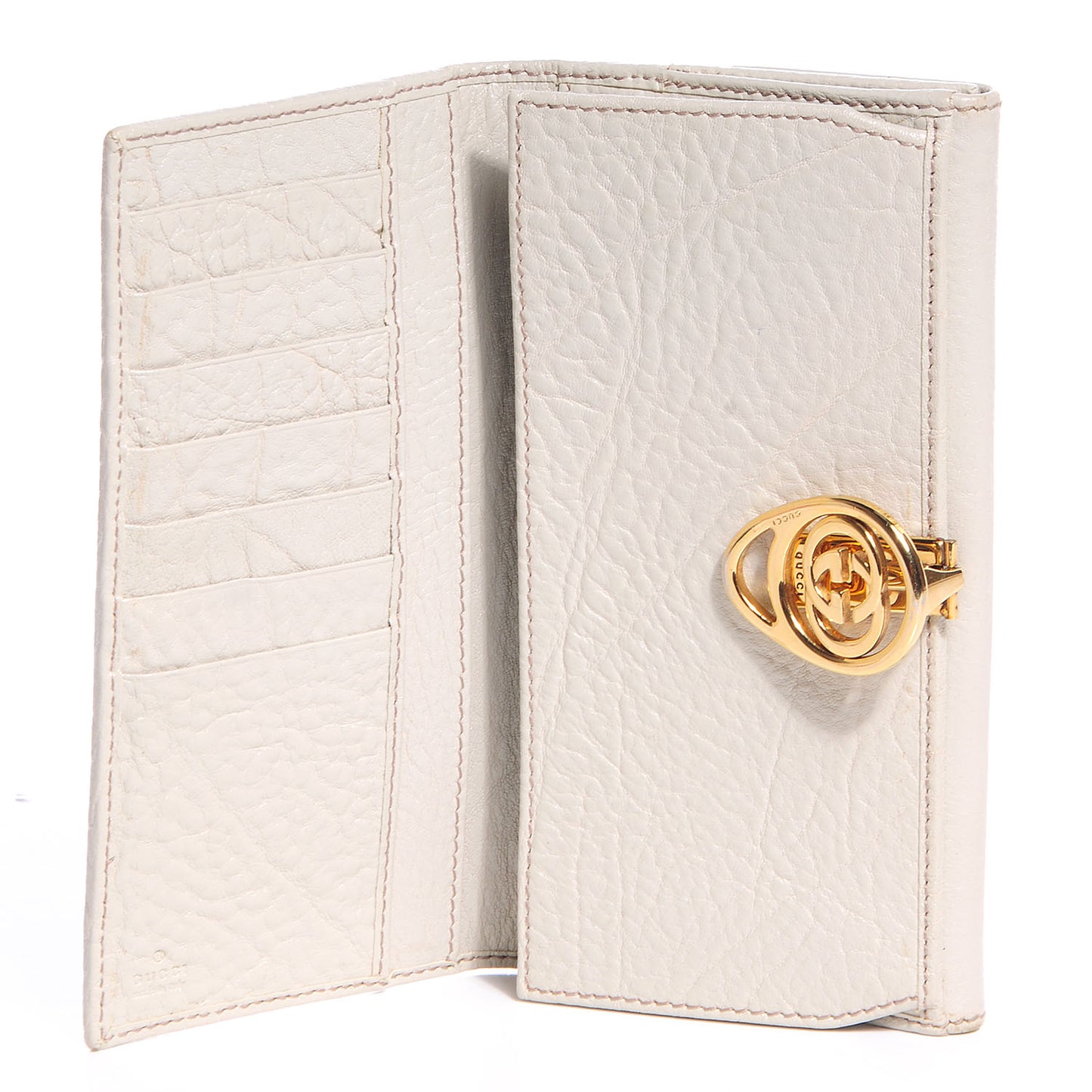 Monogram Interlocking GG Continental Wallet Off White