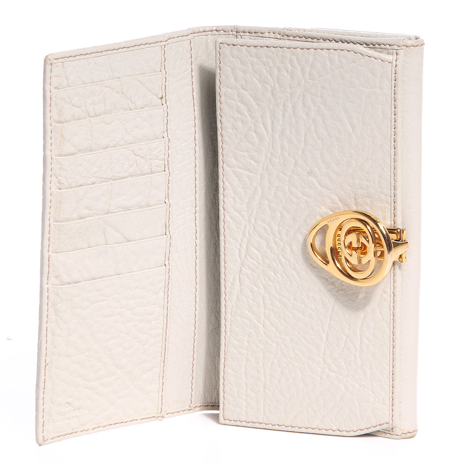 Gucci Monogram Interlocking GG Continental Wallet Off White 5 of 7