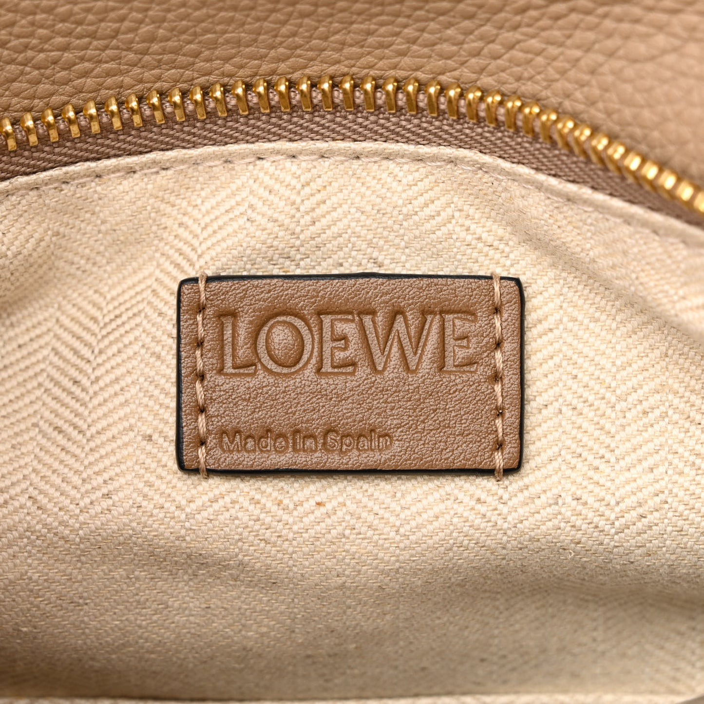 Grained Calfskin Small Puzzle Bag Sand Mink