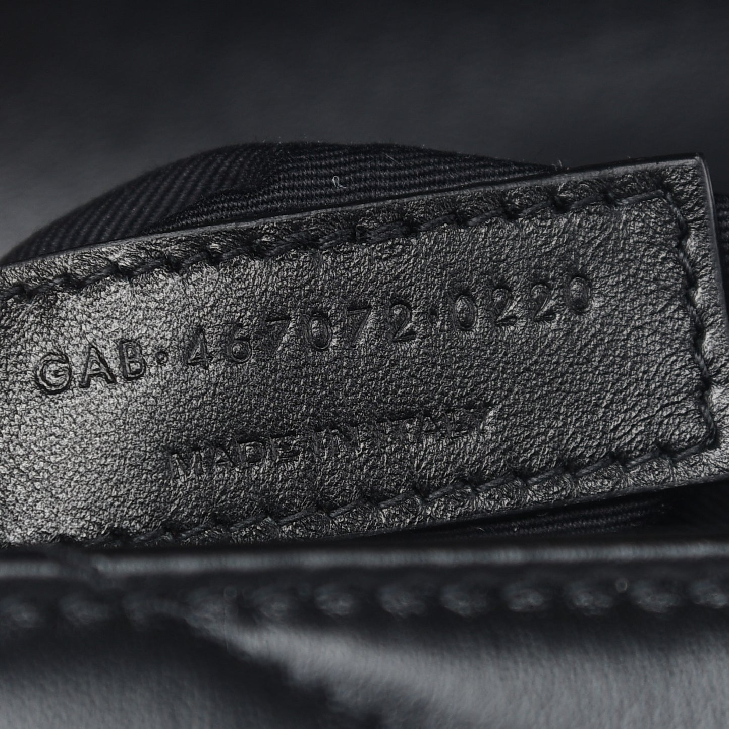 Calfskin Y Quilted Monogram Toy Loulou Crossbody Bag Black