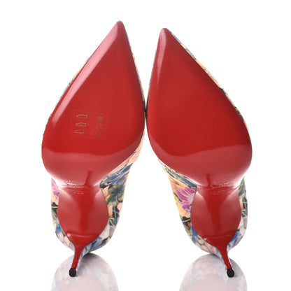 Christian Louboutin Satin Flower Power Pigalle Follies 100 Pumps 39.5 Multicolor 5 of 8