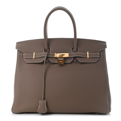 Hermes Togo Birkin 35 Etoupe 1 of 14