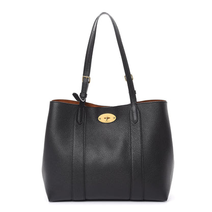 Mulberry Small Classic Grain Bayswater Tote Black 1 of 9