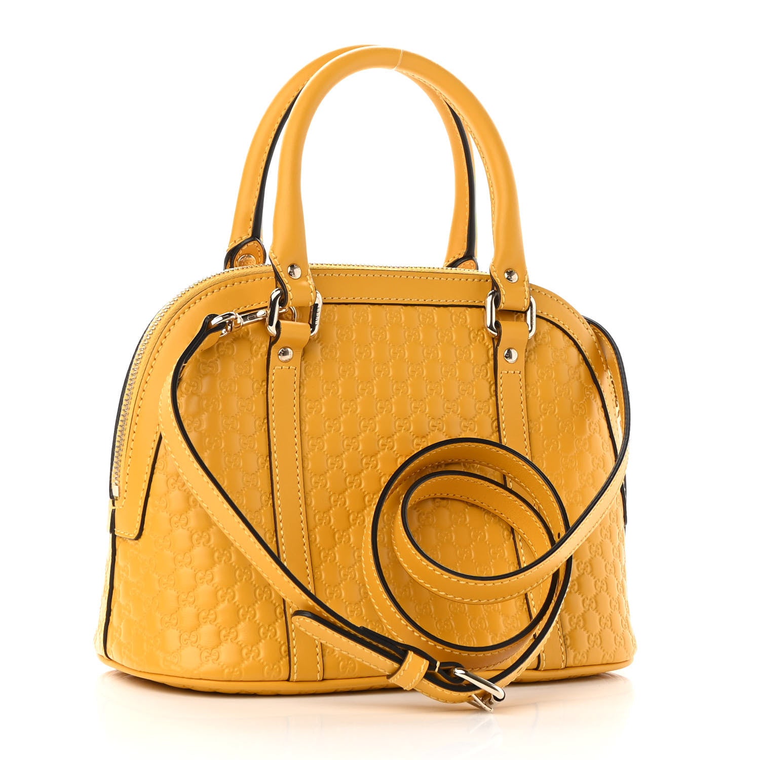 Gucci Soft Microguccissima Mini Dome Bag New Buttercup 3 of 9