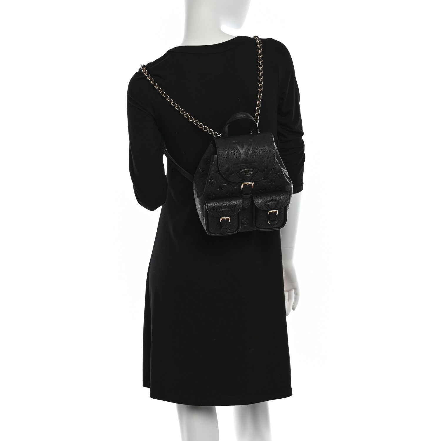 Louis Vuitton Empreinte Monogram Backup Backpack Black 2 of 10