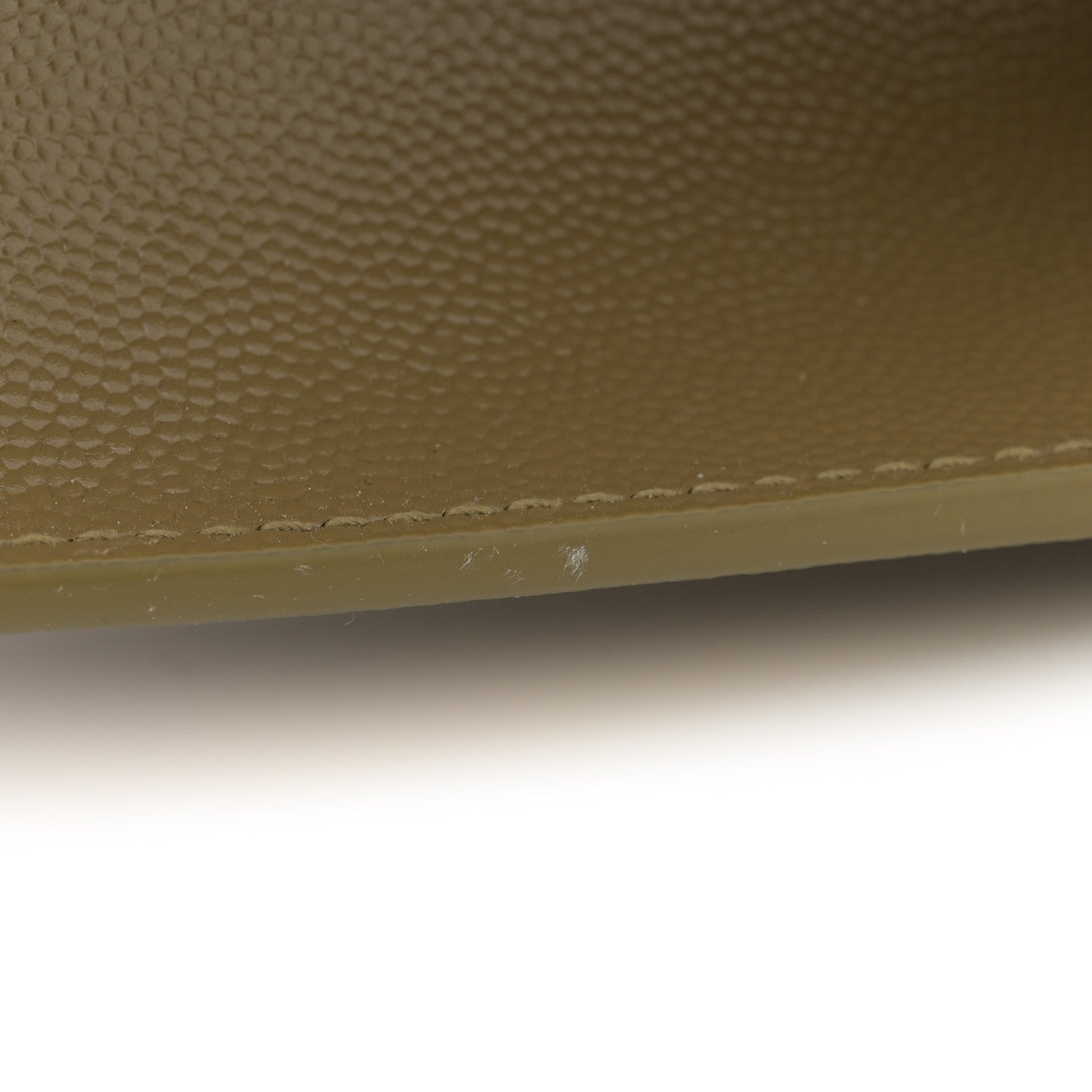 Saint Laurent Grain De Poudre Medium Monogram Kate Satchel Hazel Green 11 of 11