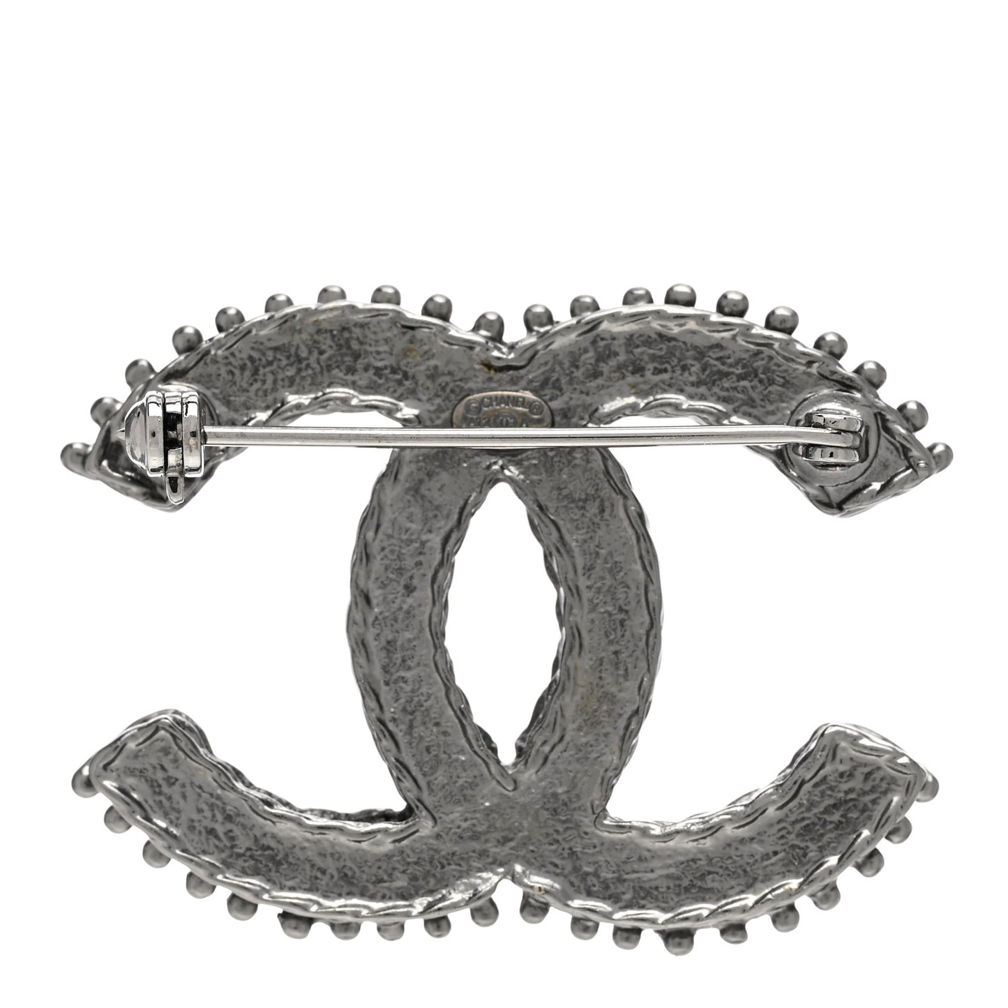 Crystal CC Brooch Silver