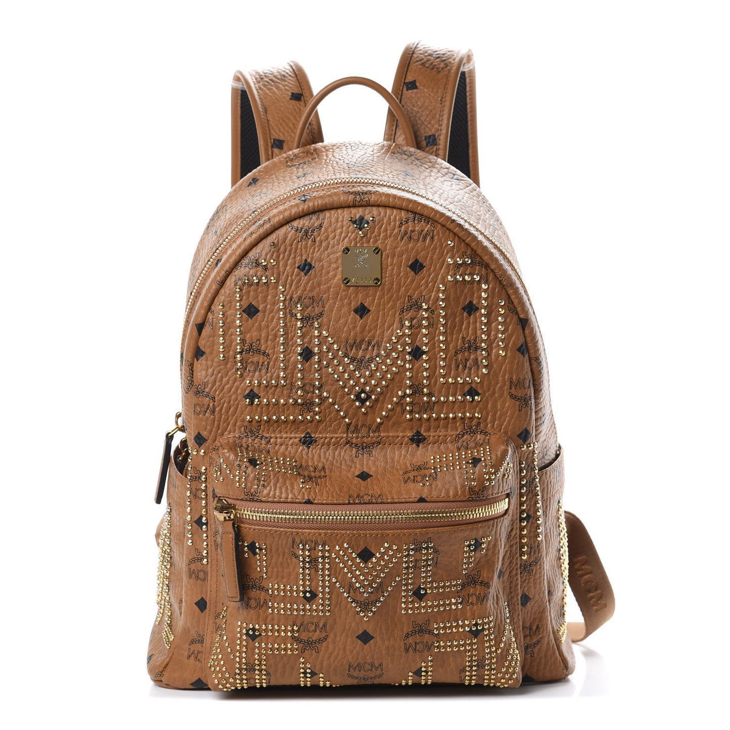 Visetos Studded Small Stark Gunta Backpack Cognac