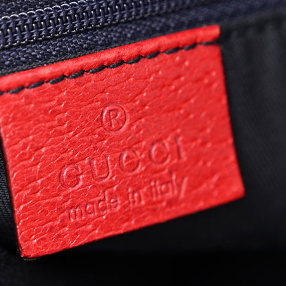 Gucci Monogram Medium Abbey Convertible Tote Navy Red 6 of 11