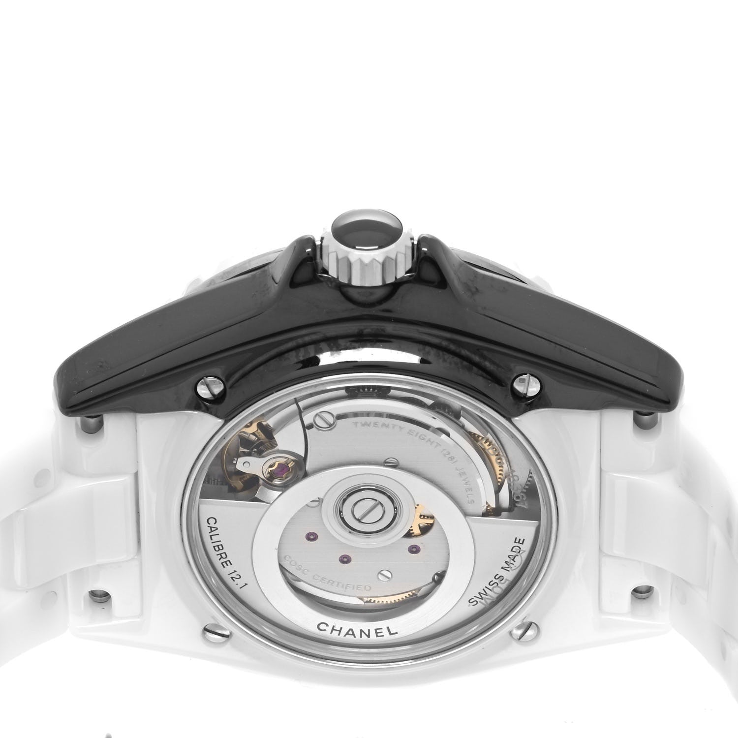 Chanel Stainless Steel Ceramic 38mm J12 Paradoxe Automatic Watch White 4 of 5