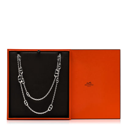 Hermes Sterling Silver Farandole Necklace 160 5 of 5