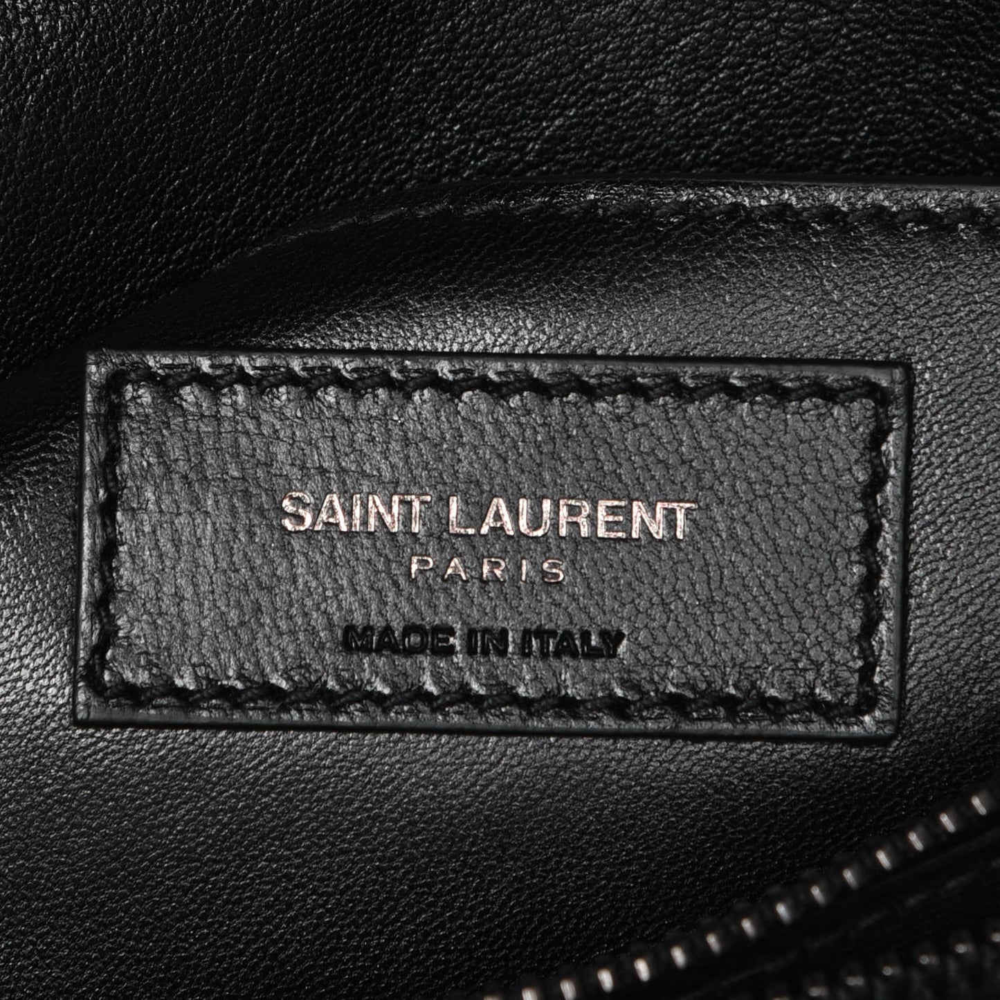 Calfskin Matelasse Diamond Quilted Monogram Medium College Bag Black